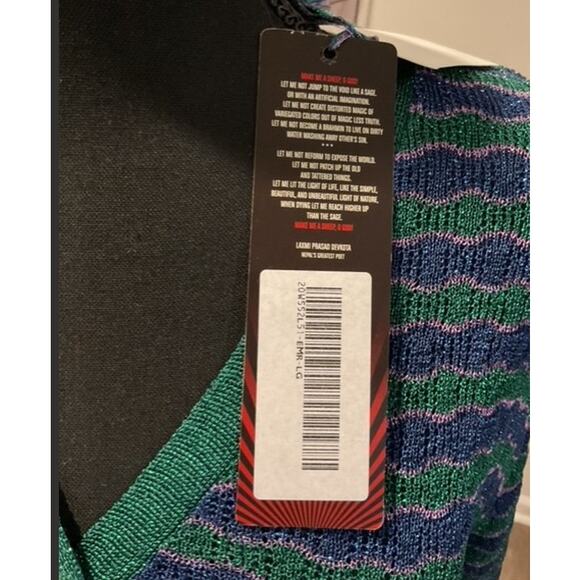 Happy Sheep Metallic Lurex Sweater Sz L - Picture 3 of 8